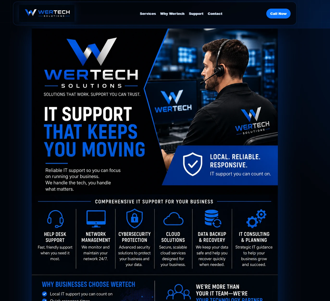 Wertech Solutions brand identity